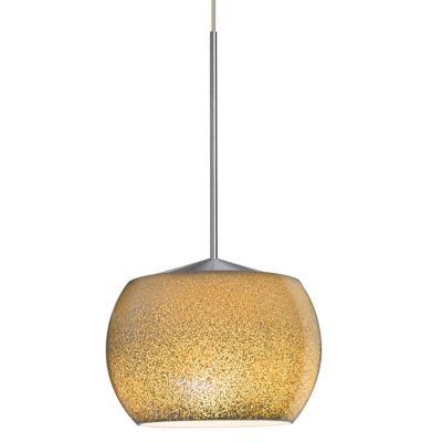 Keno LED Pendant Light - Color: Gold - Size: 1 light - Besa Lighting 1XT-KENOGD-LED-SN