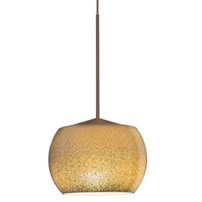 Keno LED Pendant Light - Color: Gold - Size: 1 light - Besa Lighting 1XT-KENOGD-LED-BR