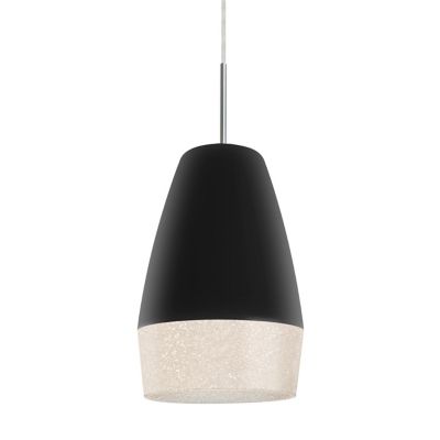 Besa Lighting Abu Mini Pendant Light - Color: Black - Size: 1 light - 1JT-A