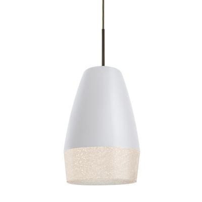 Besa Lighting Abu Mini Pendant Light - Color: White - Size: 1 light - 1JT-A