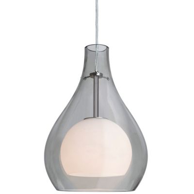 Besa Lighting Elle Mini Pendant Light - Color: Grey - Size: 1 light - 1JT-E