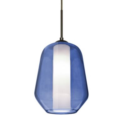 Besa Lighting Link Cord Mini Pendant Light - Color: Blue - 1JT-LINKBL-LED-B