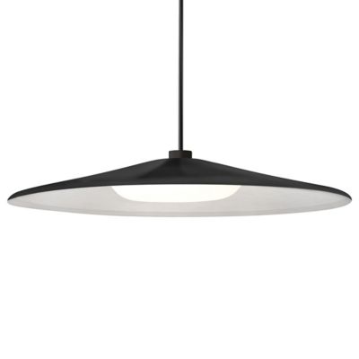 Besa Lighting Swan LED Stem Pendant Light - Color: Black - 1TT-SWANBK-LED-B