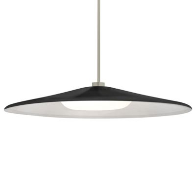 Besa Lighting Swan LED Stem Pendant Light - Color: Black - 1TT-SWANBK-LED-S