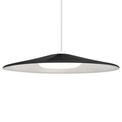 Besa Lighting Swan LED Stem Pendant Light - Color: Black - 1TT-SWANBK-LED-W