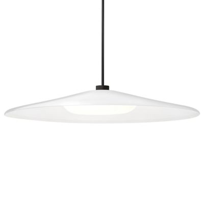 Besa Lighting Swan LED Stem Pendant Light - Color: White - 1TT-SWANWH-LED-B