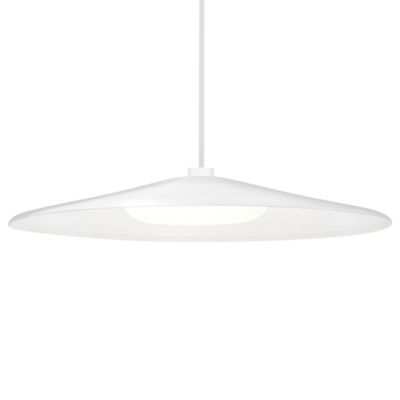 Besa Lighting Swan LED Stem Pendant Light - Color: White - 1TT-SWANWH-LED-W