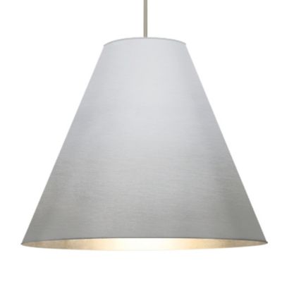 Besa Lighting Dylan LED Stem Pendant Light - Color: Silver - 1TT-DYLANSL-LE