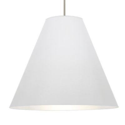 Besa Lighting Dylan LED Stem Pendant Light - Color: White - 1TT-DYLANWH-LED