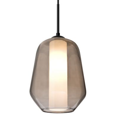 Besa Lighting Stem Mini Pendant Light - Color: Grey - 1TT-LINKSM-BK