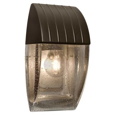 Besa Lighting Aqua Capped Outdoor Wall Sconce - Color: Bronze - AQUACP-SM-E