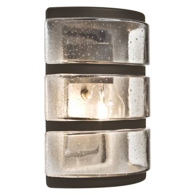 Besa Lighting Aqua Ribbed Horizontal Outdoor Wall Sconce - Color: Bronze - 