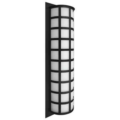 Besa Lighting Scala 28 Outdoor Wall Sconce - Color: Black - Size: 3 light -