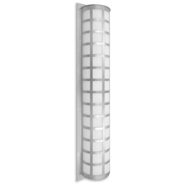 Scala 40 Outdoor Wall Sconce - Color: Silver - Size: 3 light - Besa Lighting SCALA40-WA-SL