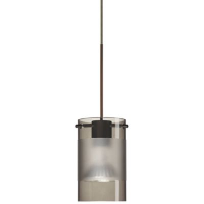 Besa Lighting Scope LED Mini Pendant Light - Color: Grey - Size: 1 light - 