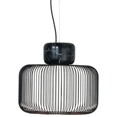 B.lux Keshi Pendant Light - Color: Black - Size: Medium - 732350U