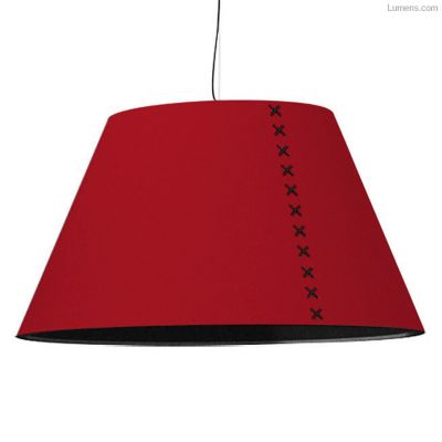 BuzziSpace BuzziShade Medium Pendant Light - Color: Red - Size: 1 light - S