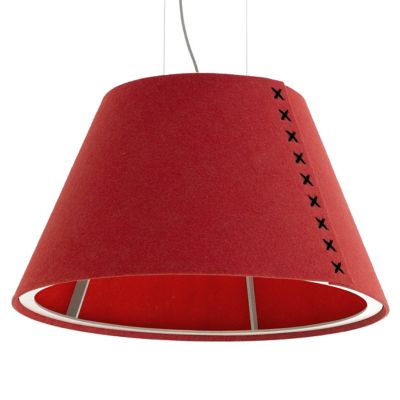 BuzziSpace BuzziShade Large Pendant Light - Color: Red - SHADE-L-59-BLKLACE