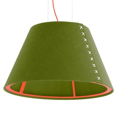 BuzziSpace BuzziShade Large Pendant Light - Color: Green - SHADE-L-64-WHTLA