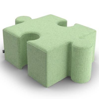 BuzziSpace BuzziPuzzle Pouf - Color: Green - Size: Low - P0031-E008104