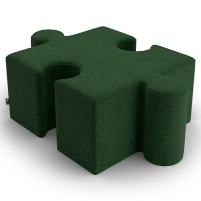 BuzziSpace BuzziPuzzle Pouf - Color: Green - Size: Low - P0031-E008108