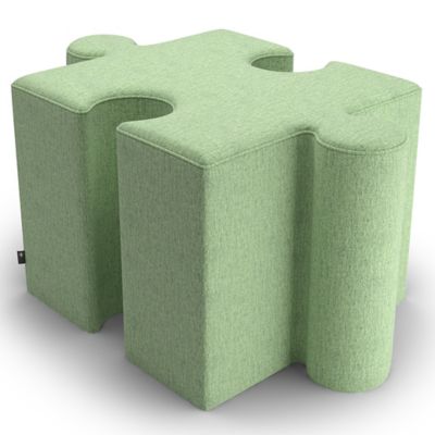 BuzziSpace BuzziPuzzle Pouf - Color: Green - Size: High - P0031-E008112