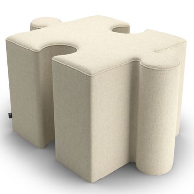 BuzziSpace BuzziPuzzle Pouf - Color: Beige - Size: High - P0031-E008114