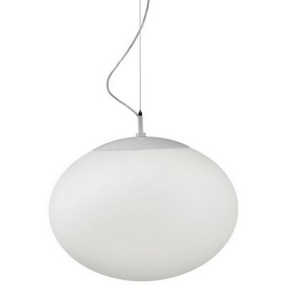 Bover Elipse Outdoor Pendant Light - Color: White - Size: Small - 323012021