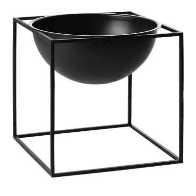 Audo Copenhagen Kubus Bowl in Black, Size: Large SKU:BYL2182448 sku BYL2182448
