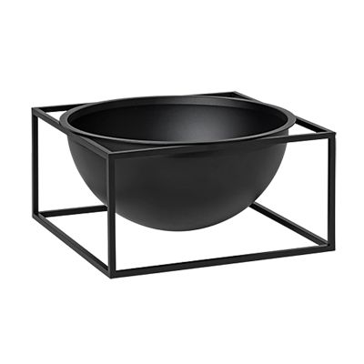 Audo Copenhagen Kubus Centerpiece in Black, Size: Large