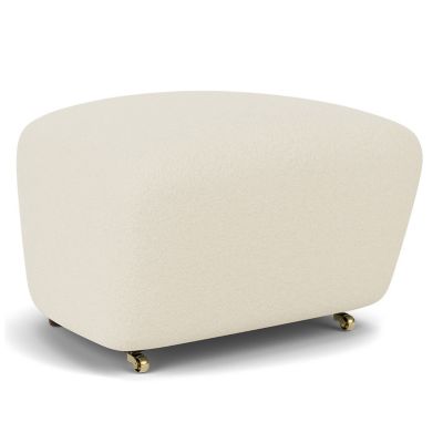 Audo Copenhagen The Tired Man Sheepskin Ottoman - Color: White - 1500103-03