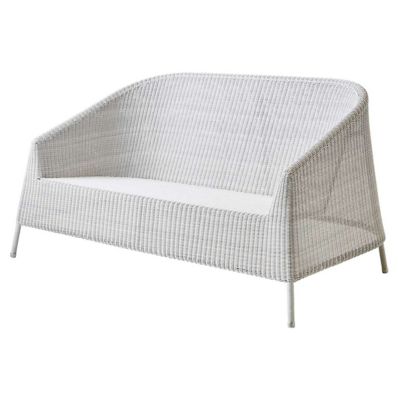 Cane-line Kingston 2 Seater Lounge Sofa - Color: White - 5550LW