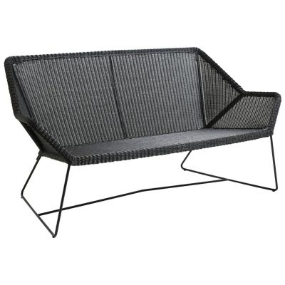 Cane-line Breeze 2 Seater Outdoor Sofa - Color: Black - 5567LS