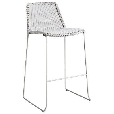 Cane-line Breeze Outdoor Bar Stool - Color: Grey - 5465LW