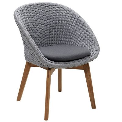 Cane-line Peacock Chair With Teak Legs - 5454ROLGT