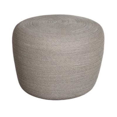 Cane-line Circle Footstool - Color: Grey - 8330ROT