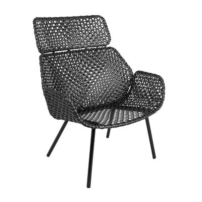 Cane-line Vibe Outdoor Highback Chair - Color: Black - 54107SG