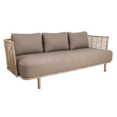 CAL2247448 Cane-line Sense Outdoor 3-Seater Sofa - Color: Bro sku CAL2247448