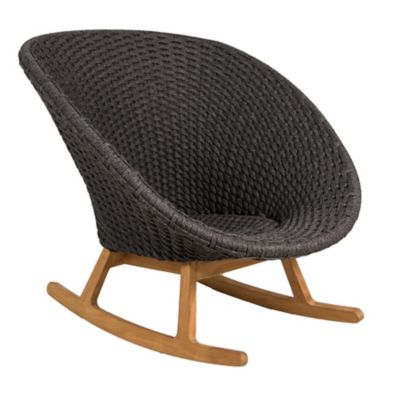 Cane-line Peacock Outdoor Rocking Chair - Color: Grey - 5458RODGTRC