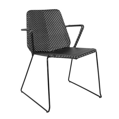 Cane-line Vision Outdoor Armchair - Color: Black - 5403SG