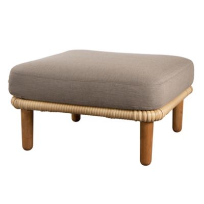 Cane-line Arch Outdoor Ottoman - Color: Brown - 54800FUTAITT