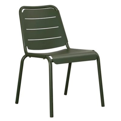 Cane-line Copenhagen Outdoor Stackable Side Chair - Color: Green - 11442ADG