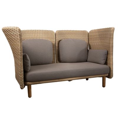 CAL2402355 Cane-line Arch Outdoor 2-Seater Sofa with High Arm sku CAL2402355