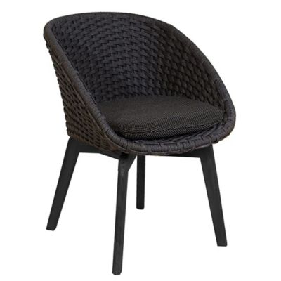 Cane-line Peacock Outdoor Chair with Aluminum Legs - Color: Grey - 5454RODG