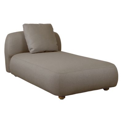 Cane-line Capture Outdoor Chaise Lounge Sofa Module in Brown