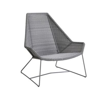 Cane-line Breeze Outdoor Highback Chair - Color: Grey - 5469LI