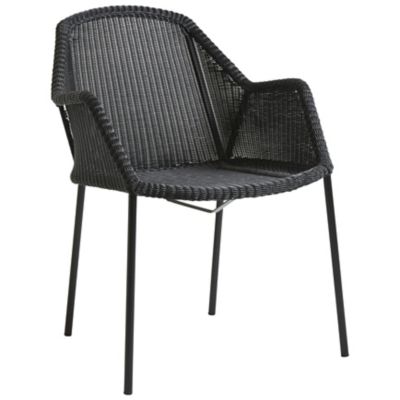 Cane-line Breeze Outdoor Stackable Armchair - Color: Black - 5464LS