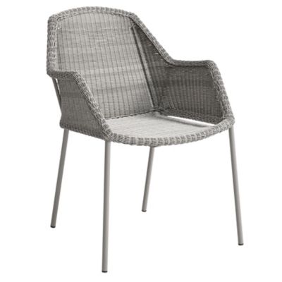 Cane-line Breeze Outdoor Stackable Armchair - Color: Grey - 5464LT