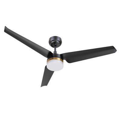 Carro USA Atticus LED Smart Ceiling Fan - Color: Black - VS523N-L12-B2-1