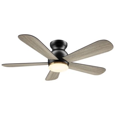 Carro USA Dubois LED Smart Ceiling Fan - Color: Black - VS485Q-L12-BG-1-FM